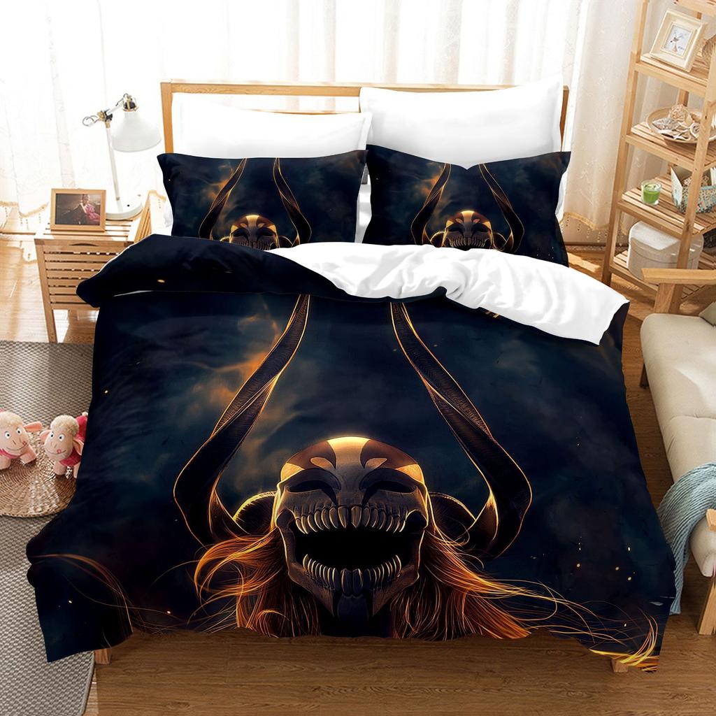 3D Digital Printing Three-Piece Quilt Cover Animation