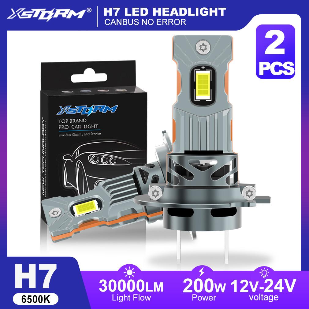 

XSTORM 30000LM 200W H7 LED Headlight H11 H1 H3 Light Bulbs for Car H4 LED Canbus With Fan Turbo Lights 6500K Headlamp 12V-24V H7