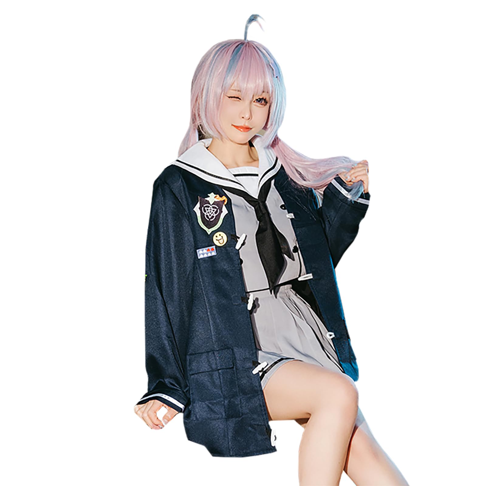 

[Milky Time] Blue Archive Reisa Cosplay Halloween Women s Sailor Uniform