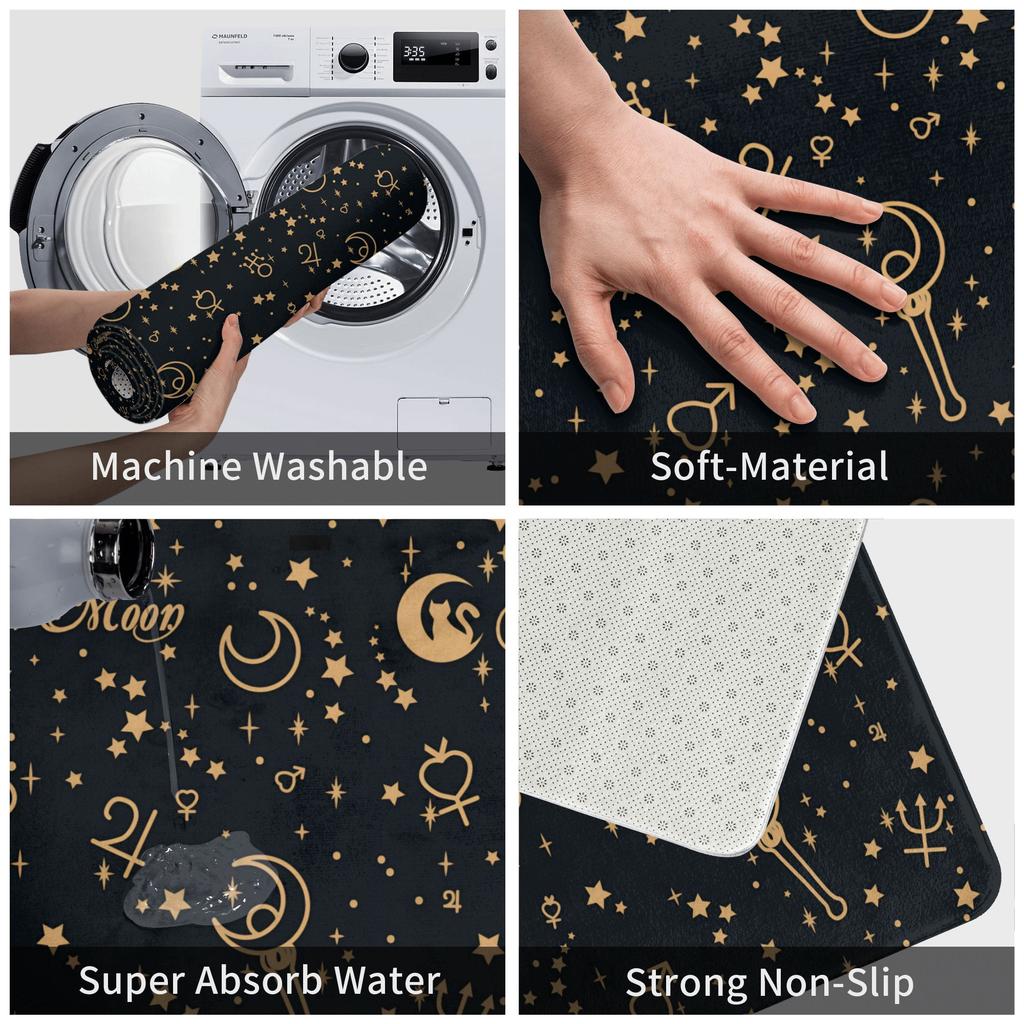 Anime Sailors Moons Doormat Anti-Slip Entrance Bathroom Kitchen Floor Door Mat Garage Rug Carpet Footpad