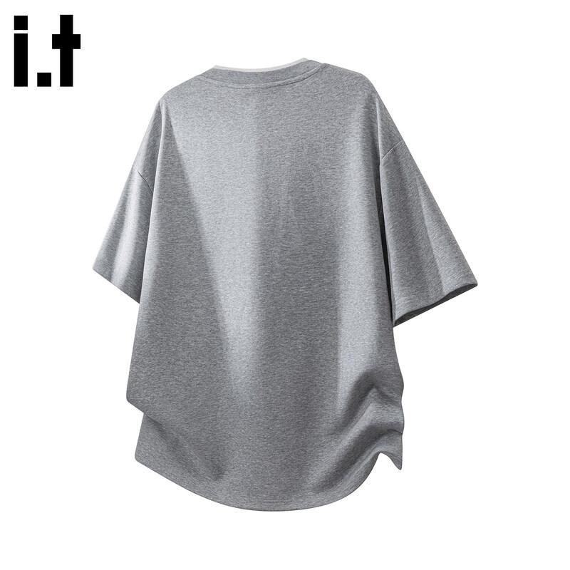 CHOCOOLATEit Men's Faux Two-Piece Short Sleeve T-shirt