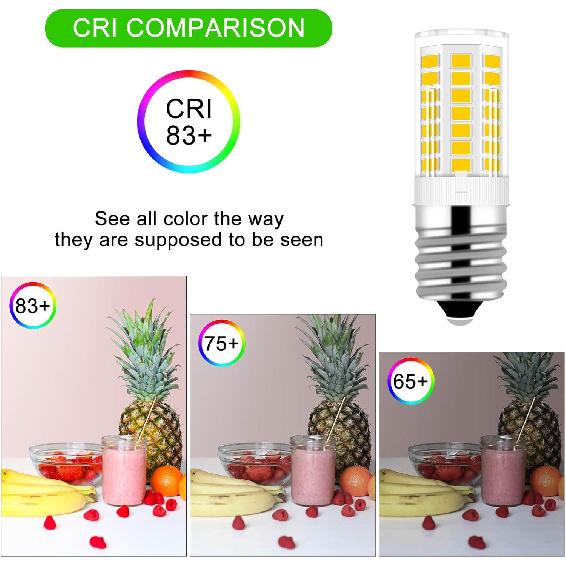KEI D28x kel 2816x Refrigerator Bulb 3W E17 LED Fridge Light Bulb Kei 125v 40W Appliance Bulbs, 5304522314 5304517886 Natural White 4000K 100V-265V