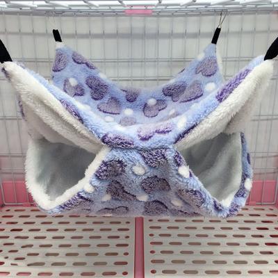 Double Layer Warm Hamster Hammock Pet Hanging Squirrel Sleeping Bag Hedgehog Small Pet Accessories Cage Pet Supplies Hammock