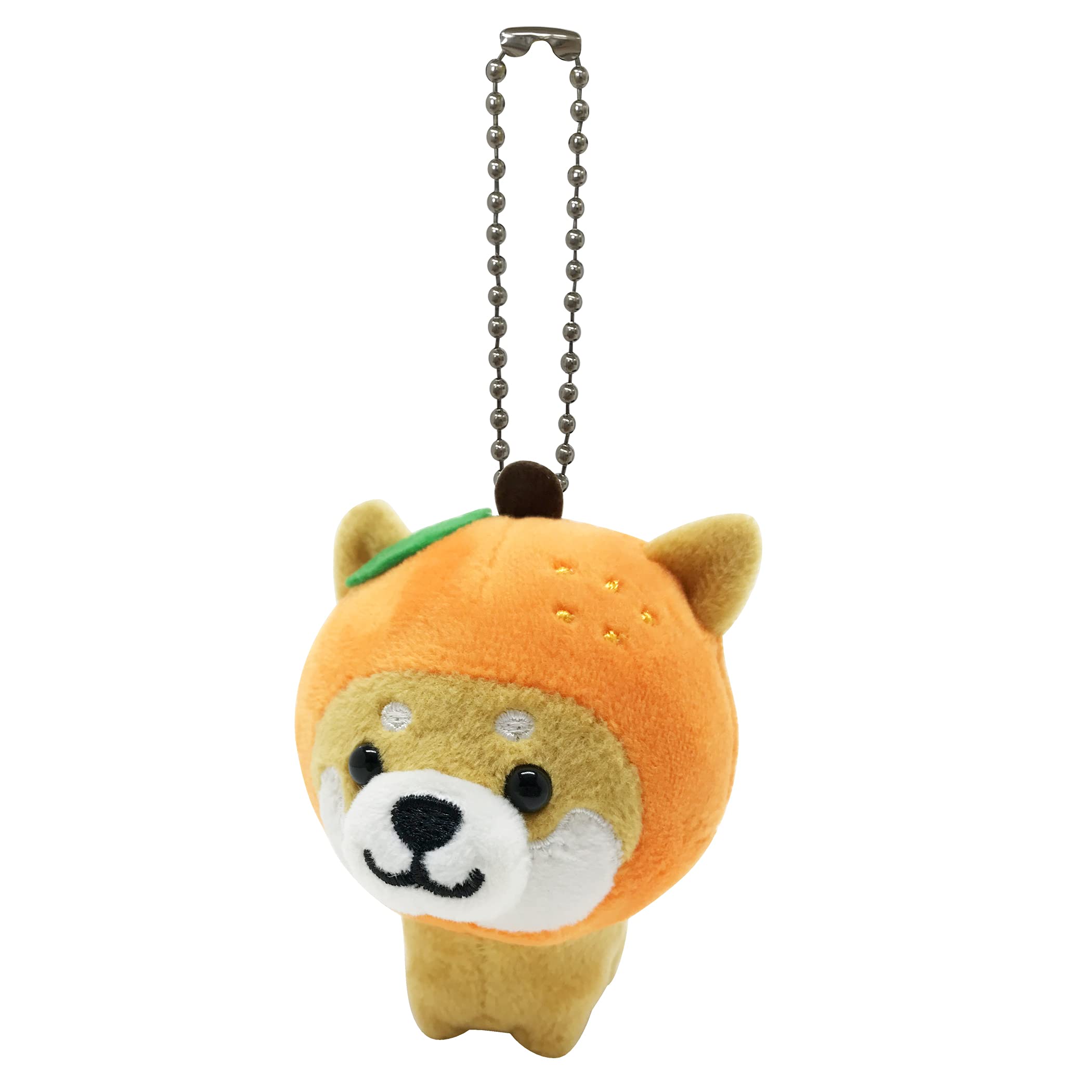 [LamPlanning] [Серия-2] Путешествующий Мамешиба Брелок-талисман на цепочке для сумки Милый Пушистый Сиба-ину Мамешиба Успокаивающий (оранжевый)