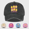 IL LIMONE Printed VintageWashed Baseball Cap  Breathable Adjustable Sun Hat Perfect for Leisure Camping and Vacations