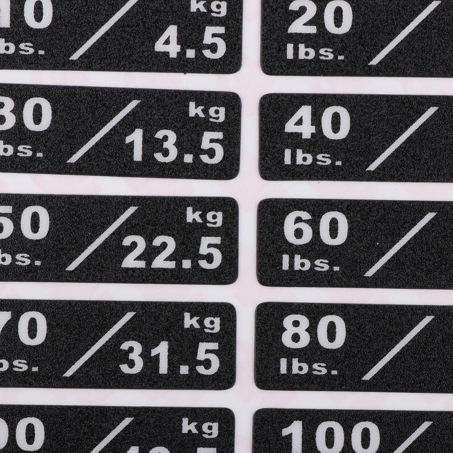 Weight Stack Labels Weight Stickers 10-260lbs Number Stickers for Fitness Equipment Workout Indoor Gym Machine Attachments