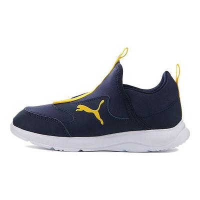 Fun Racer Slip On Durable Support Lightweight Low Top Kids Running Shoes Kids Running Shoes Blue Yellow 193668-03