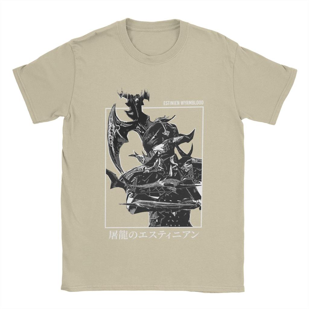 Men women Final Fantasy FFXIV Estinien Varlineau Wyrmblood Heavensward T Shirts Cotton Tops Amazing O Neck Tees Summer TShirt