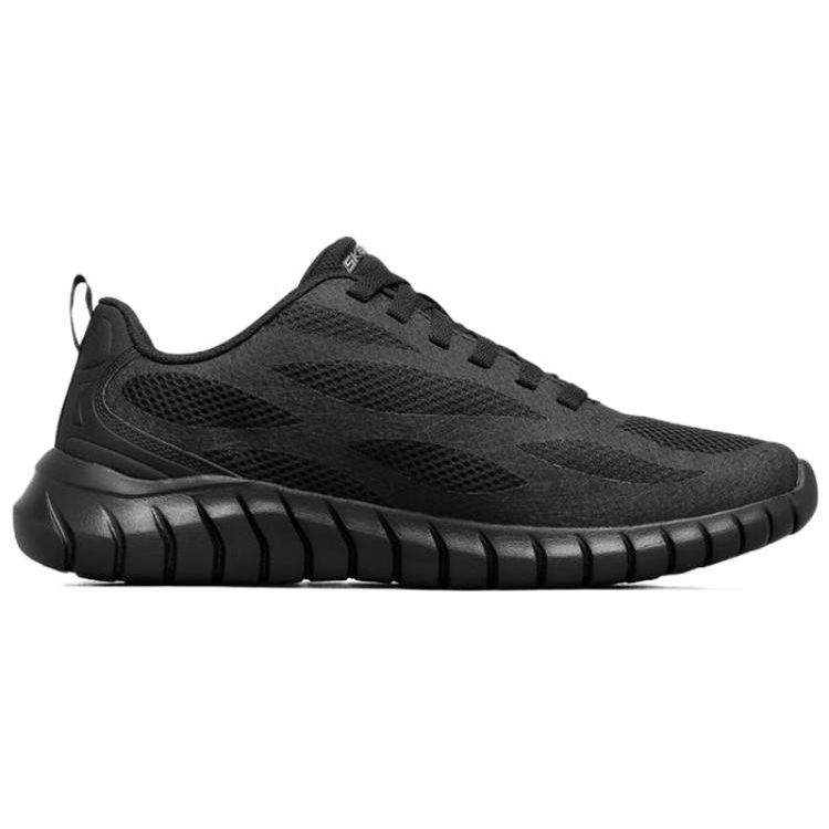 Skechers Overhaul 2.0 Classic Versatile Comfortable Durable Breathable Low-Top Casual Shoes Men Sneakers Black 232014-BBK