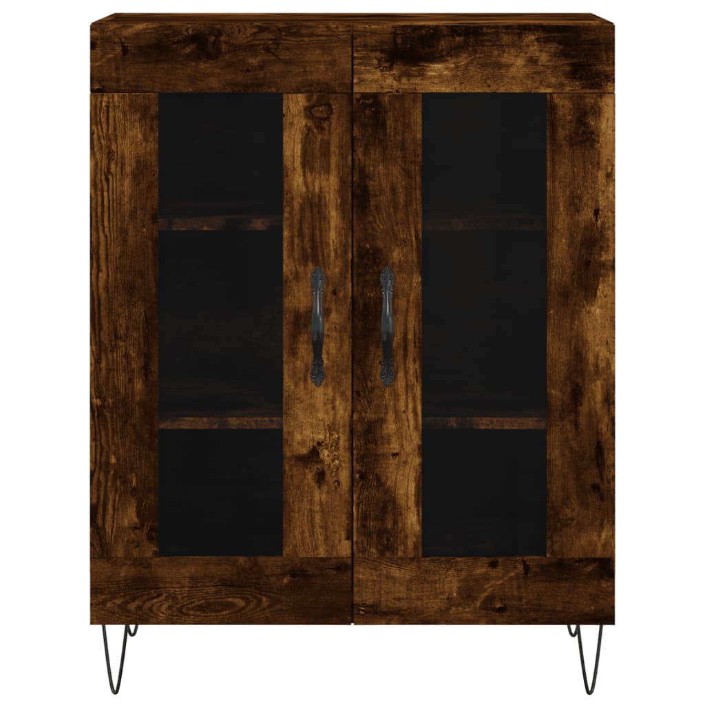 Highboard Smoked Oak 69.5 x 34 x 180 cm Particleboard
