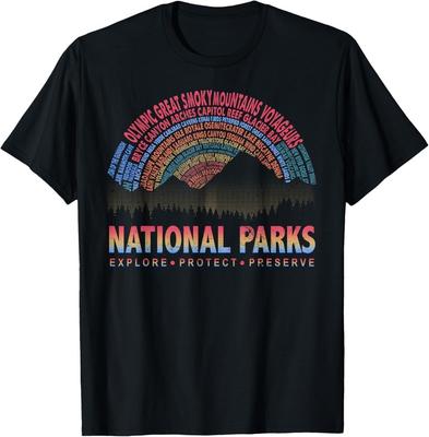 Erkunden Schützen Bewahren Nationalpark Outdoor-Liebhaber T-Shirt Unisex T-Shirt