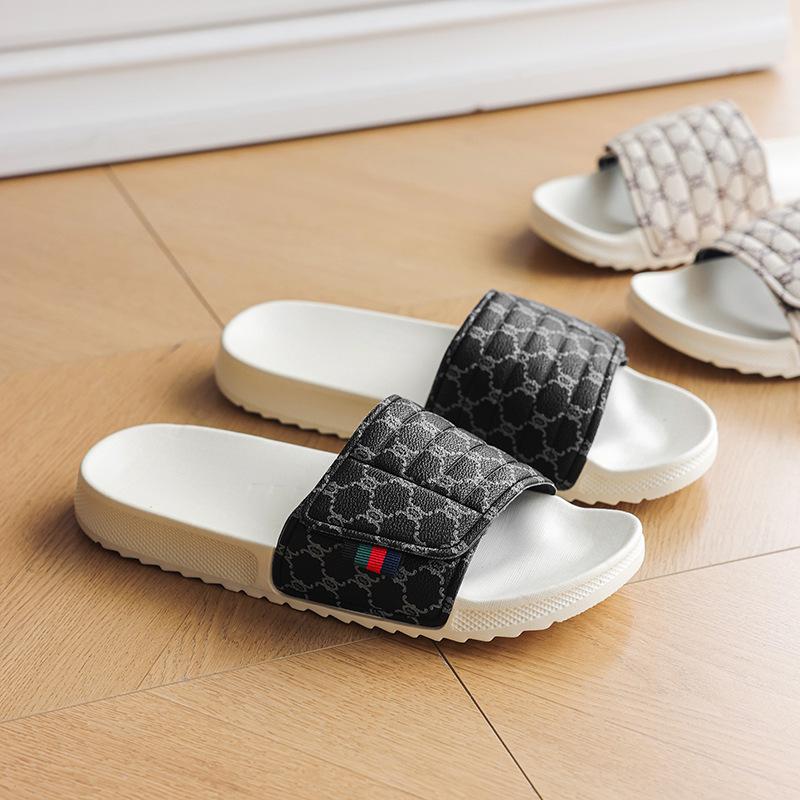 Men's Adjustable Trendy EVA Slippers: High-End, Indoor/Outdoor Summer Style with Magic Tape