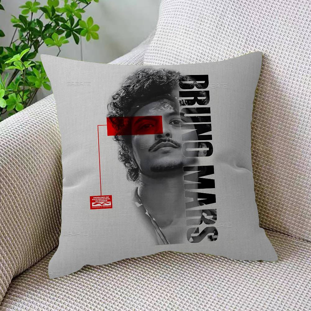 Miyan Bbruno Mars Kissenbezüge Cartoon Sofa Dekorative Heim Doppelseitiger Druck Kurzer Plüsch Niedlicher Kissenbezug