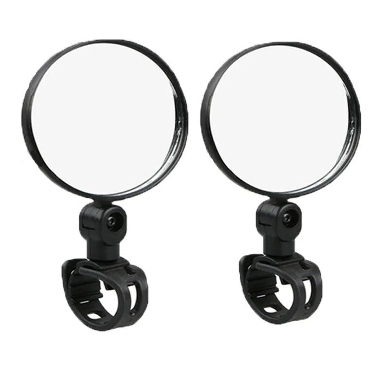 Bicycle Rearview Mirror 360 Degree Rotation Auxiliary Convex Mirror Handlebar Mount Cycling Bike Rear View Mirrors