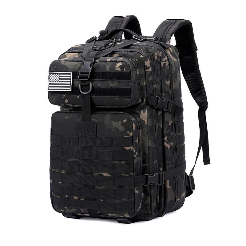 Schoolbag Outdoor Hiking Bag Double Shoulder Male Waterproof Large Capacity Camouflage Canvas Camping Hiking Backpack Off Country Club