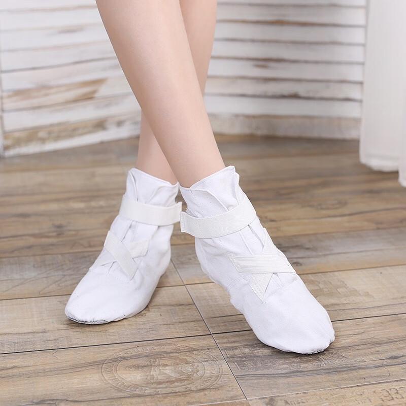 Women's High-Top Canvas Jazz Dance Boots