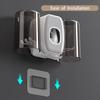 Wall Mounted Toothbrush Holder With Automatic Toothpaste Dispenser 4 Slots 2 Cups - No Drillin