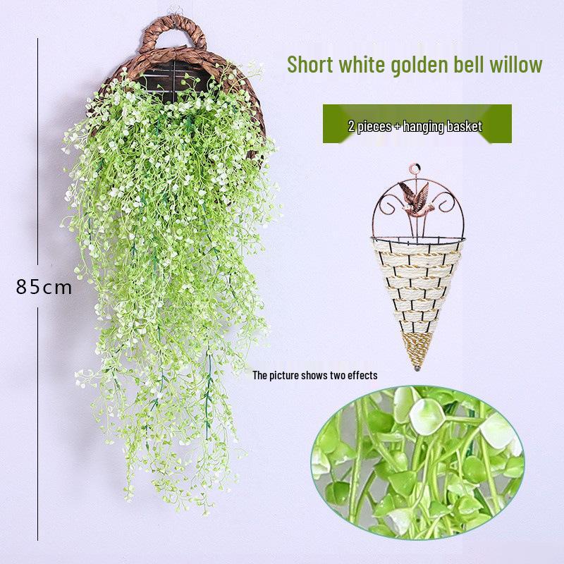 Wisteria Vine Artificial Silk Flower Wall Hanging for Indoor Decoration