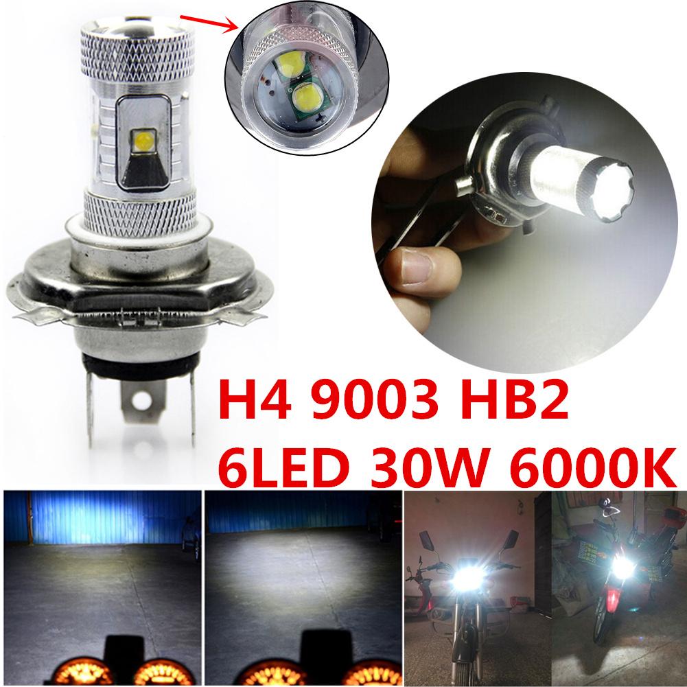 1x H4 HB2 9003 LED Bulb For Motorcycle Headlight Headlamp Hi/Lo Beam 6000K White