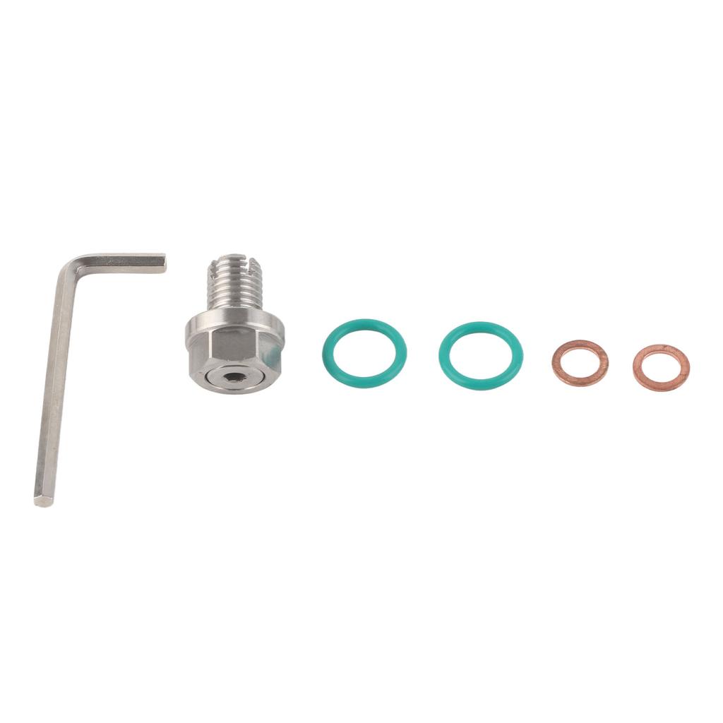 Oversize Drain Plug Stainless Steel Self Tapping Oil Pan Thread Repair Kits with Hex Wrench O Gasket