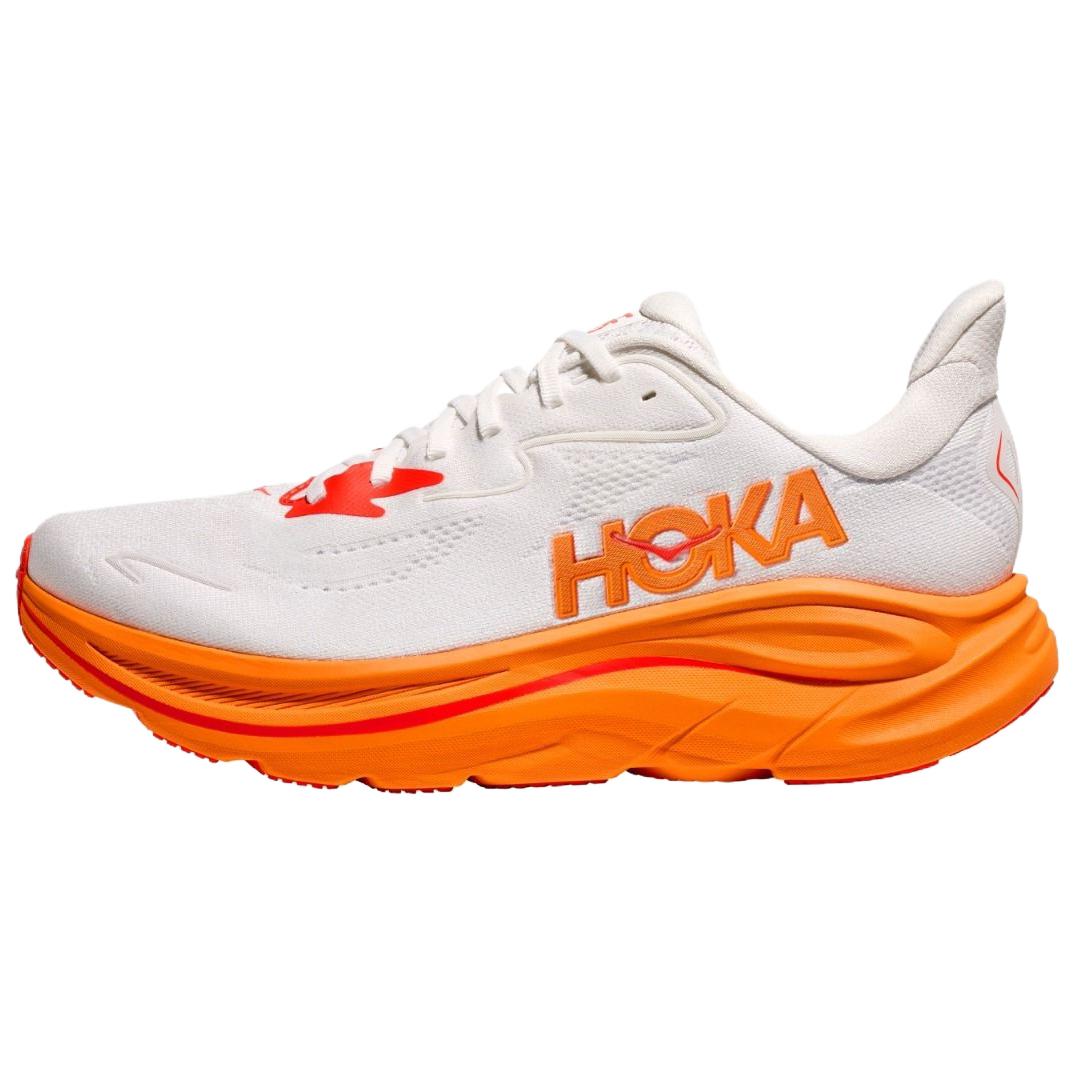 

HOKA One One Clifton 10 Удобные Универсальные Нескользящие Прочные Низкие Повседневные Кроссовки для Бега Мужские Кроссовки Белый Оранжевый 1162030-FGZ 45
