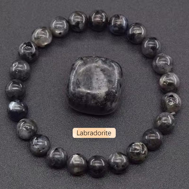 Originalt stensmycke för kvinnor män trendigt Blå Apatit pärlade Zirkon armband chefens dag scen medarbetaruppskattningsgåvor