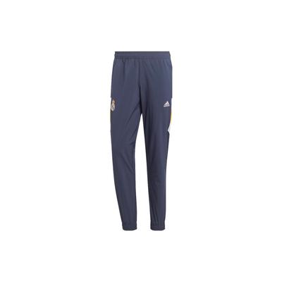 Icons Retro Series Real Madrid Football Logo Print Sports Pants Men Bottoms Navy-Blue HT6451