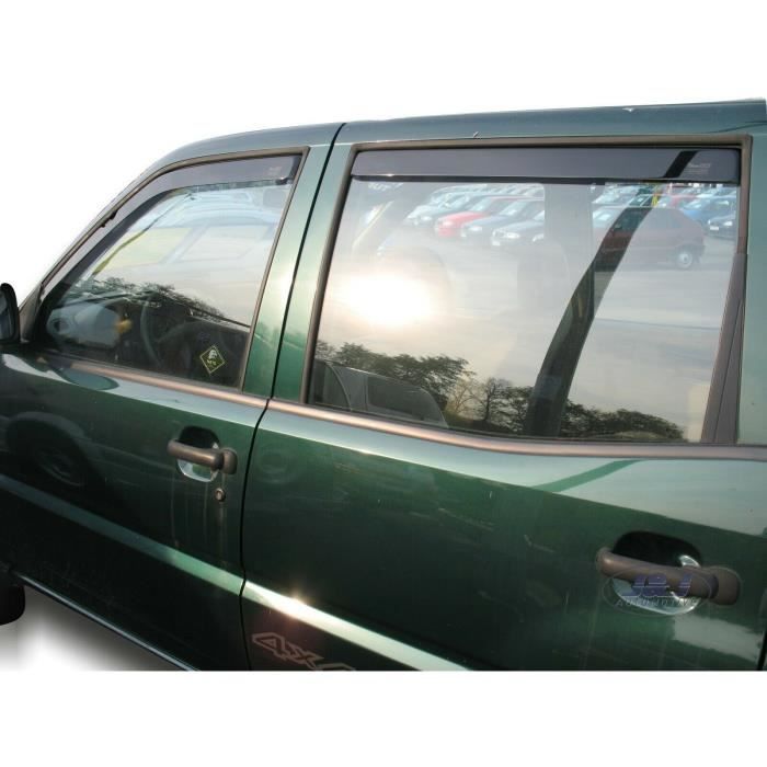 | Deflecteurs d'Air Déflecteurs De Vent Compatible Avec Nissan Terrano II 5 Portes 1993-2004 4 Pièces