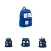Doctor Who Tardis Canvas Backpack Stylish Shoulder Bag Large Capacity Slouch Purse