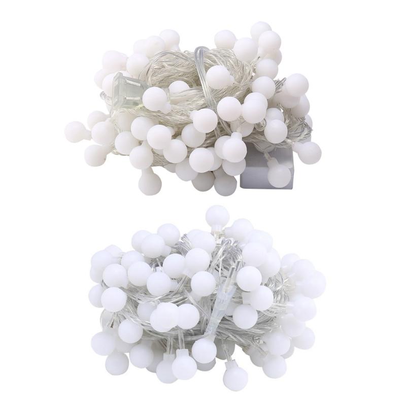Globe String Lights LED String Lights Warm White Connectable Lights Decorative String Lights for Outdoor Indoor Camping