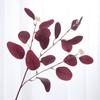 Artificial Eucalyptus Leaves Flowers Branch Fake Plant Decoration for Wedding Home Flower Arrangement Blue Pink Eucalyptus Decor