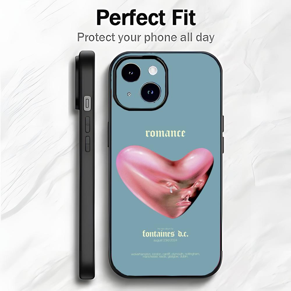 B-Band F-Fontaines D.C. Romances Phone Case Phone Case Soft Packaging Lightweight For iPhone17 16 15 14 13ProMax