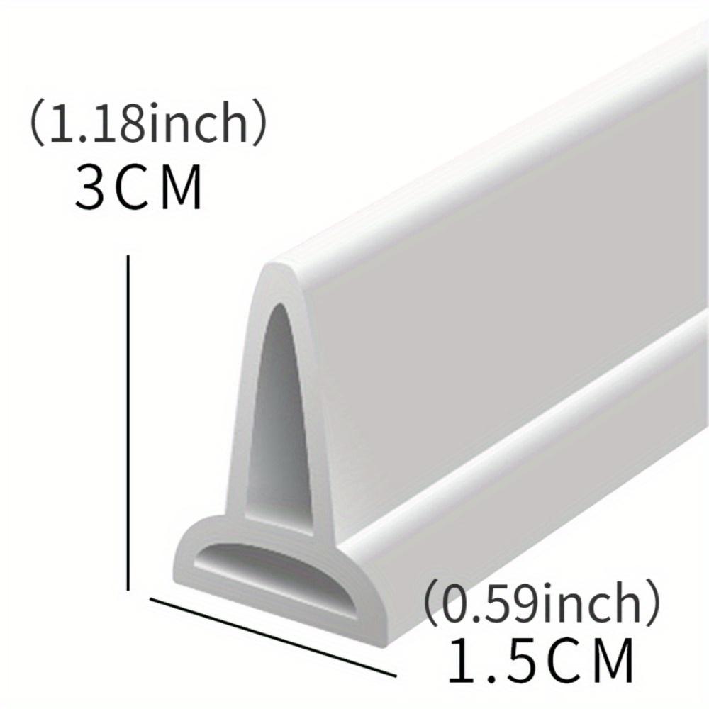 30 mm hoher Wasserleitstreifen, 1 Meter installiert, für Badezimmer, Toilette, Trocken- und Nasstrennung, wasserdichter Streifen, Wasserabscheiderstreifen