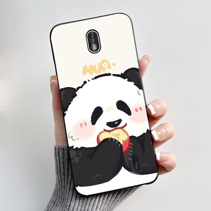 Matte Soft TPU Case For Nokia 1 Plus 2 2.1 2.2 Phone Case Luxury Cute Love Rabbit Funny Cat Black Silicone Ultra Thin Back Cover