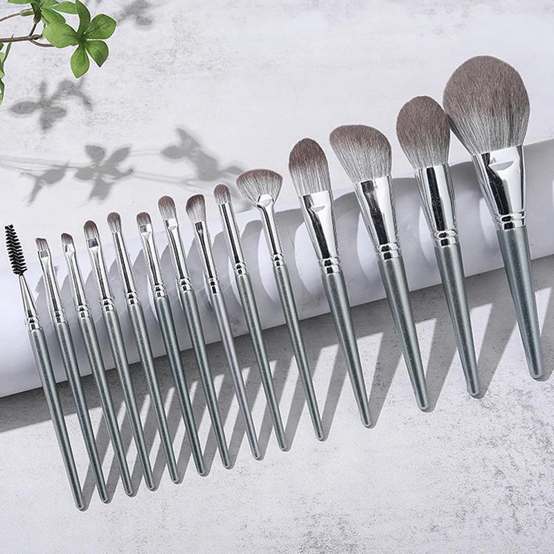 14 PCS Makeup Brushes Set Eye Shadow Foundation Women Cosmetic Brush Eyeshadow Blush Beauty Soft Make Up Tools Bag makeup tool