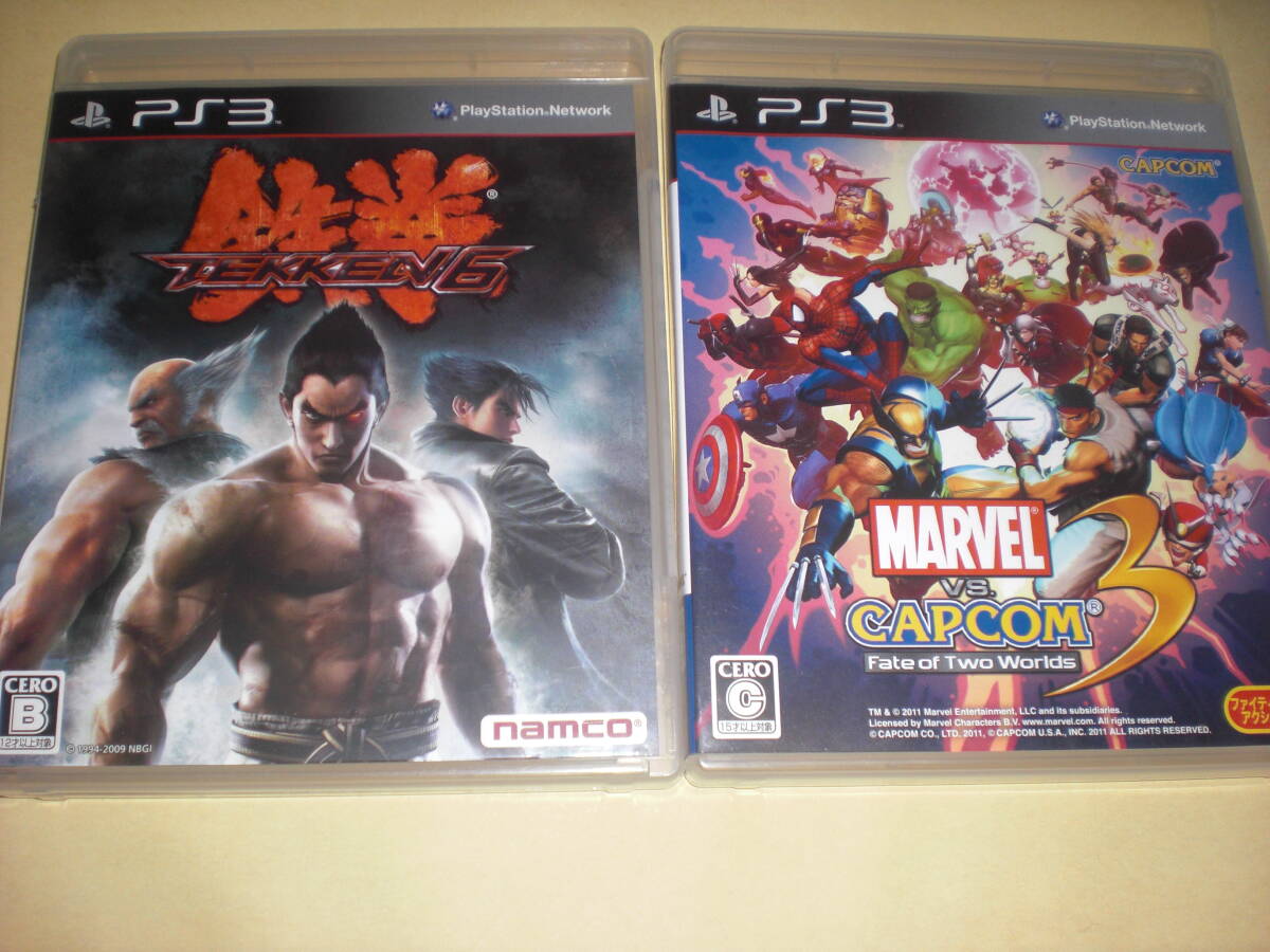 [USED] Tested/2-Game SetTekken 6 & Marvel vs. Capcom 3 PS3 Japanese Ver. Region Free