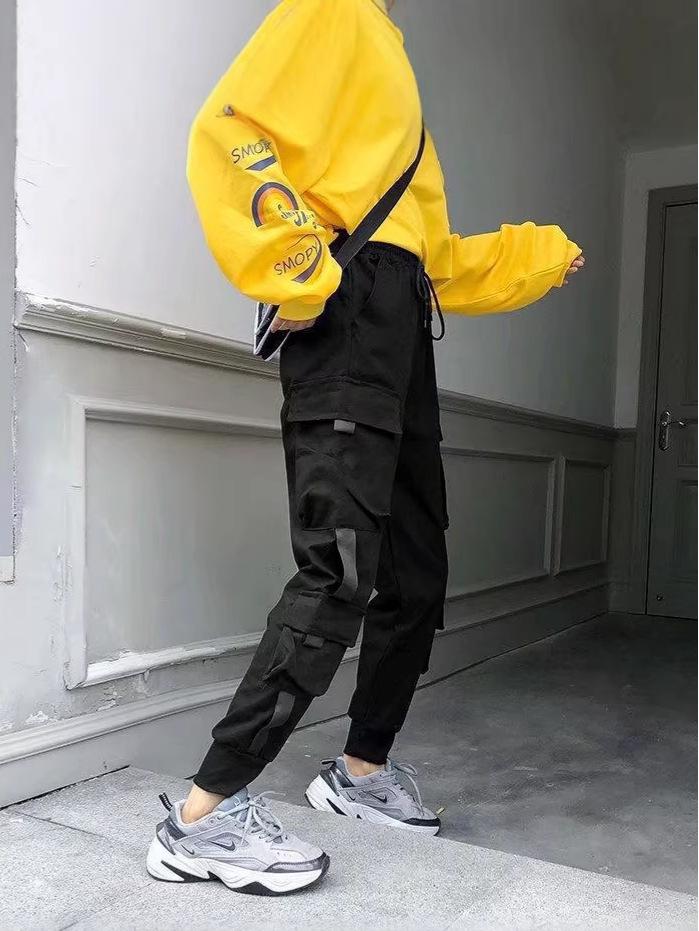 Niche Cargo Jogger Pants for Men & Women, Slim Fit, Casual Loose Style, Customizable Design by Picture.