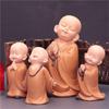 Buddha Resin Car Ornament Little Monk Figurine Small Monk Status Buddha Monk Statue Monk Ornament