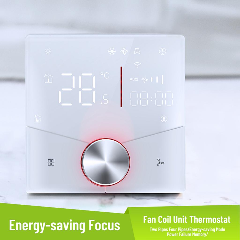 2 Pipe Conditioning Control Panel Digital Display Central HVAC Controller 5+2 6 Periods Programmable