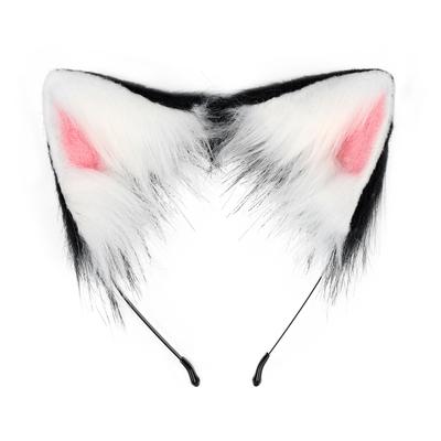 Handgefertigtes Simulations-Fuchs-Katzenohren-Stirnband Plüsch-Tierohren-Stirnband Cosplay Verkleidungs-Requisiten Kc Kopfschmuck-Accessoires