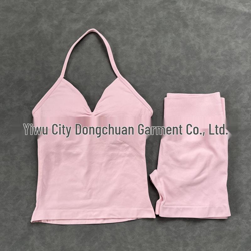 Women's High Elasticity Yoga Set: Strap Top & Butt-Lifting Leggings