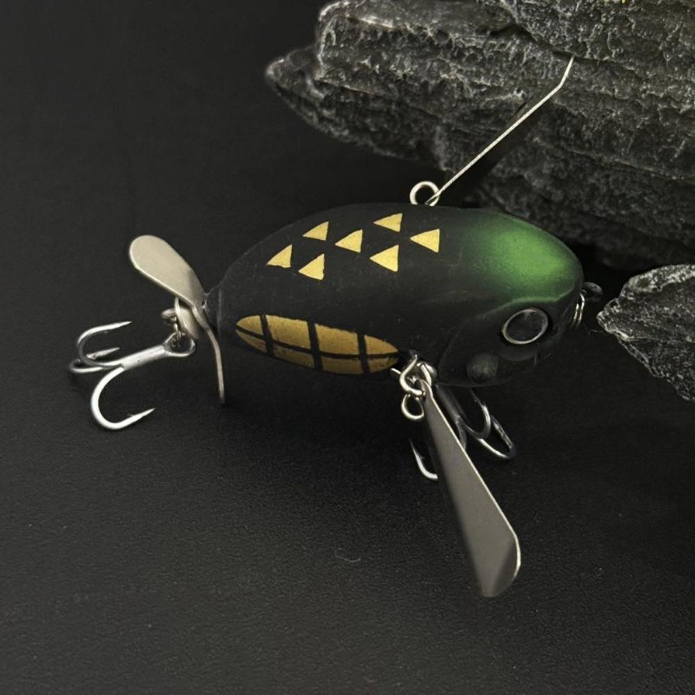 45mm Length Cicada Fishing Lure Floating Body Metal Blade Bait Cicada Lure Saltwater Fishing