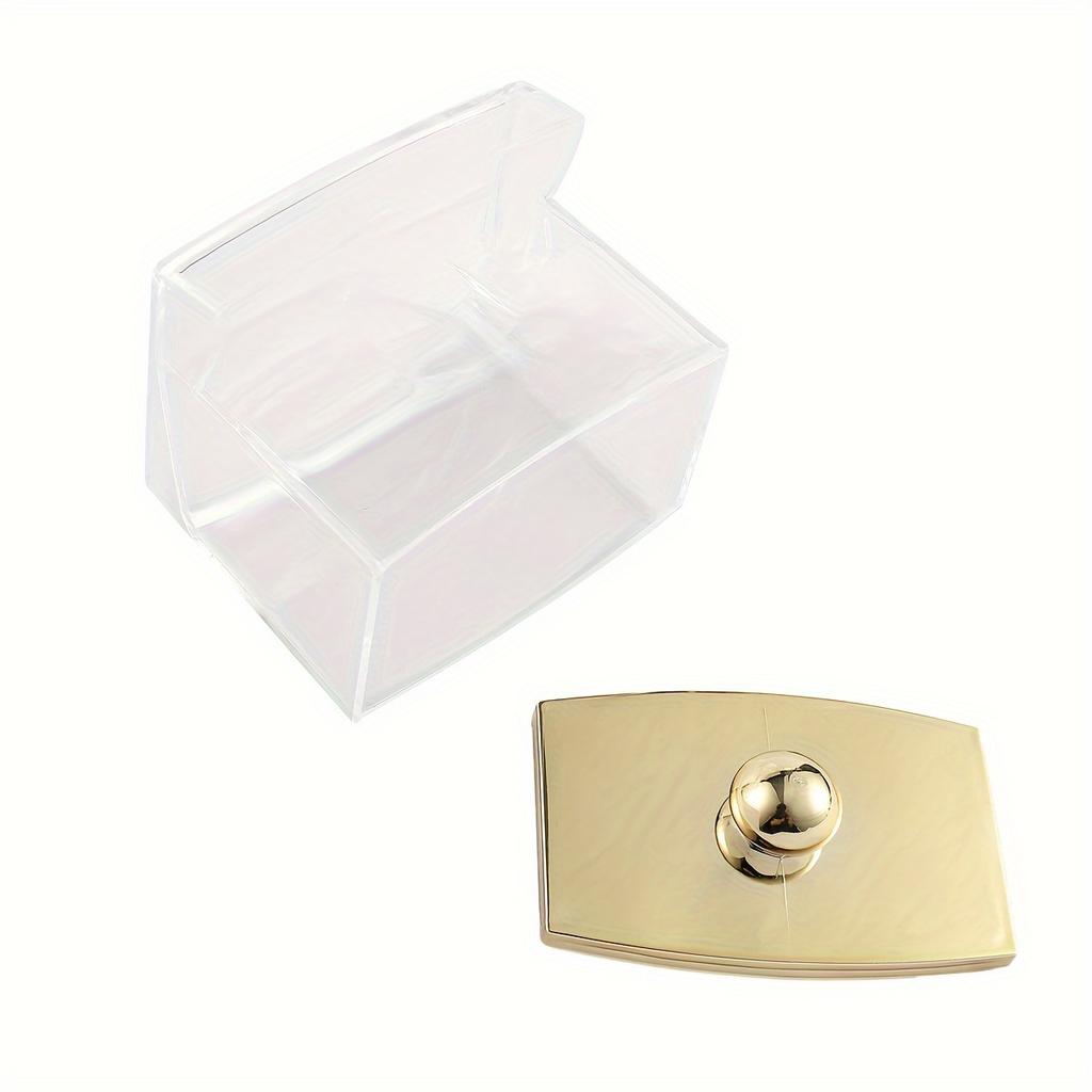 1/3 Qtips Bathroom Organizer with a Gold Lid, a 10 Oz. Ball Filler and a Clear Plastic Apothecary Jar for Cotton Swabs