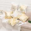 Modern Geometric Gold Bronzing Plants Leaves Cushion Cover Super Quality Polyester Pillow Cover Decorative Pillow for Sofa Chair
