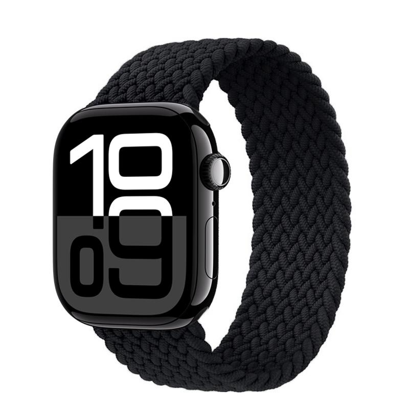 Straps For Apple Watch Bands 44mm 45mm 40mm 41mm 49mm 46mm 42mm Braided Solo Loop Correa Bracelet Iwatch Series 11 10 9 7 8 SE 6
