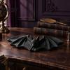 Bat Shape Ring Dish 3D Printed Gothic Catchall Tray, Halloween Jewelry Holder for Rings Necklaces Home Accessories and Keys, Decorative Dark
