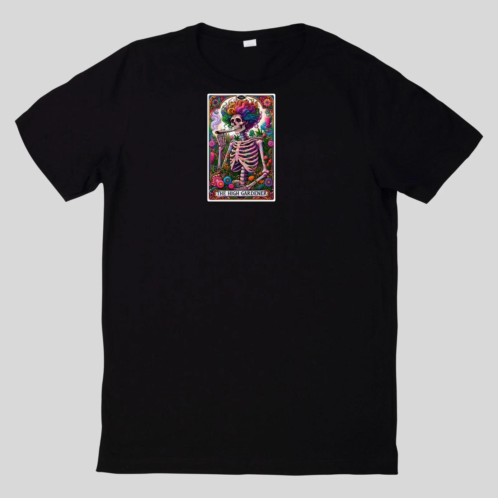 T-Shirt Lustige Skelett Tarot karte Baumwolle Fun Spaß Sprüche Lustig Cartoon S