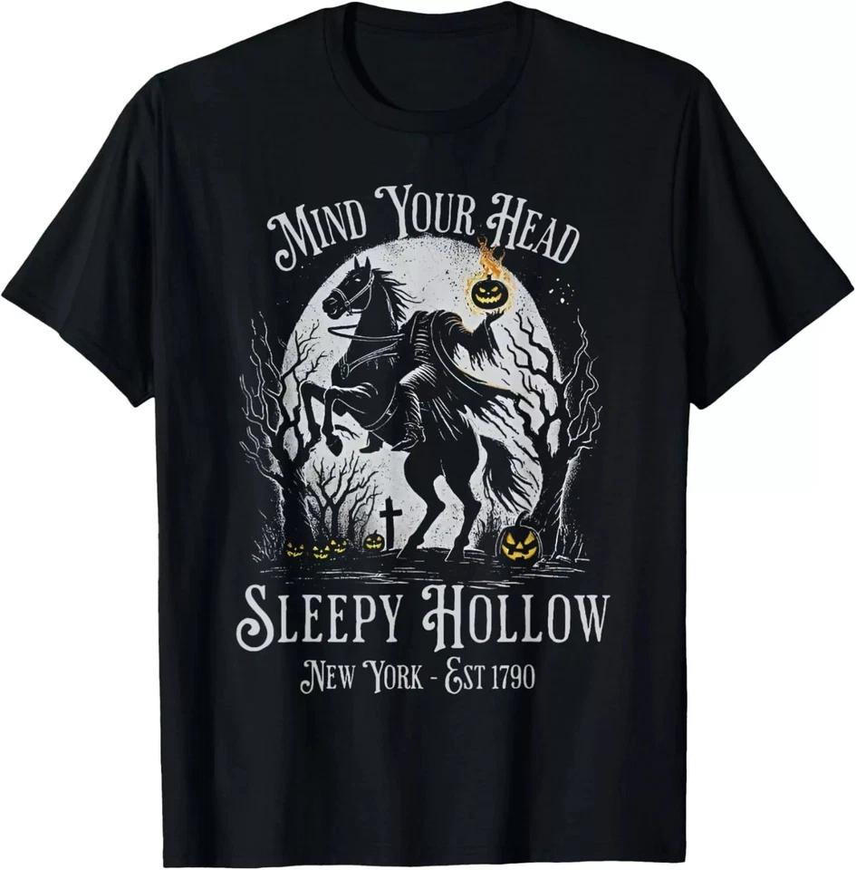 Sleepy Hollow Vintage Headless Horseman Halloween Pumpkin T-Shirt M