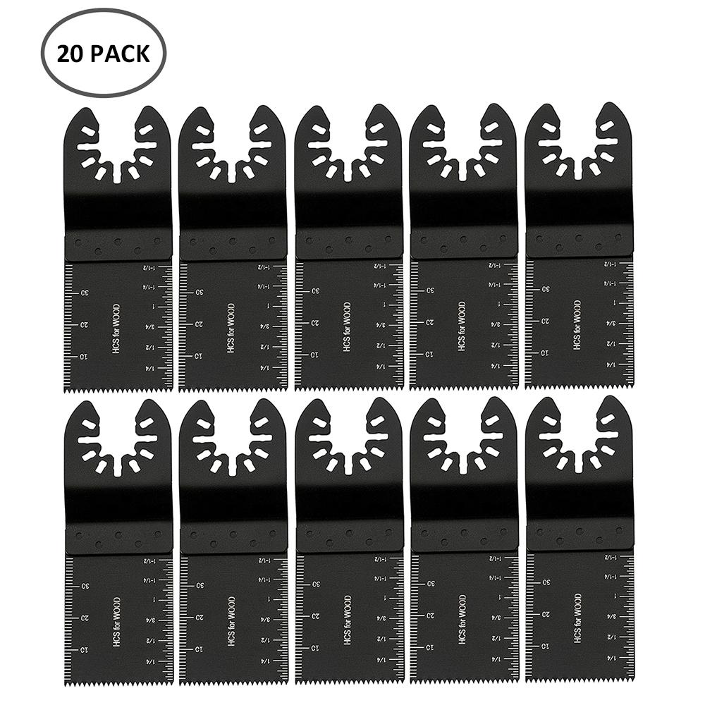 5-60Pcs Universal Saw Blade Oscillating Multi Tool Blades Straight Scale Multi Tool Cutting Wood Saw Blades For Dremel Milwaukee