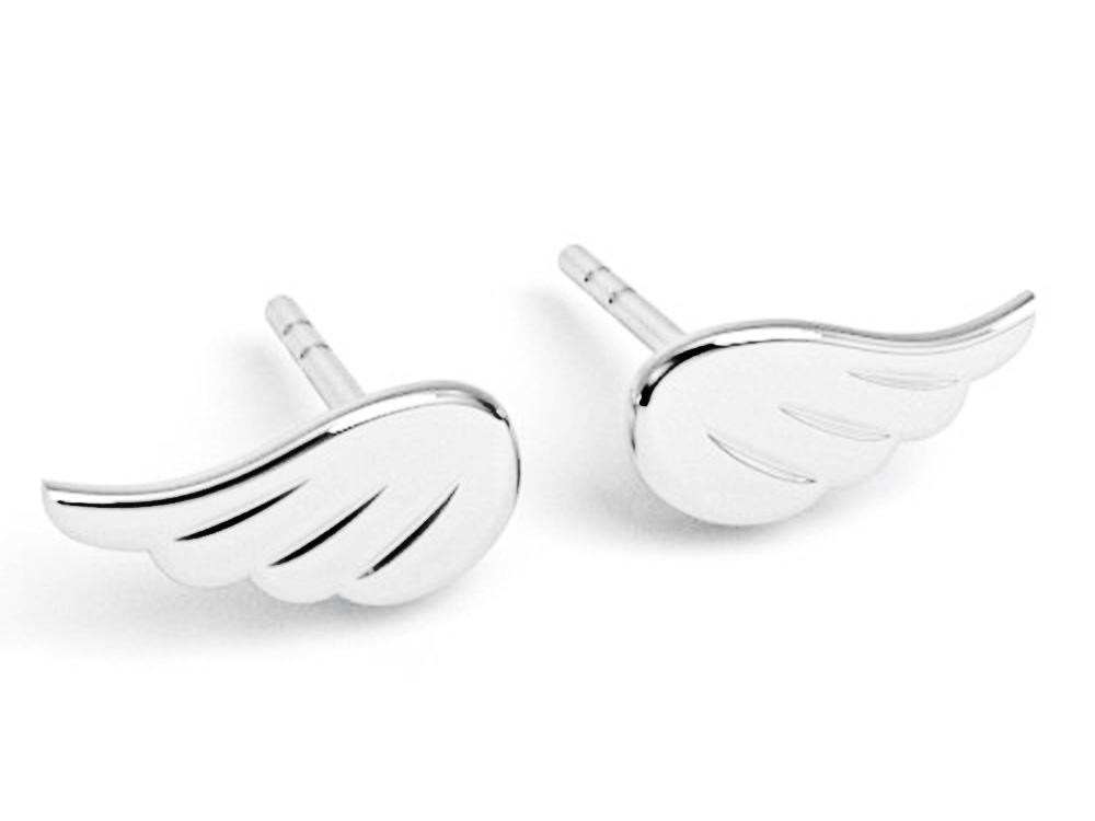Large Silver Feather Earrings for Women Feather Studs Feather Feathers Silver 925